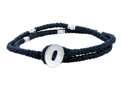 SON Bracelet Blue Cord With Steel 37cm