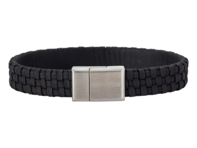 SON Bracelet Black Calf Leather 23cm