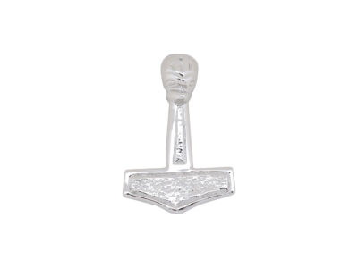 SIERSBØL Sølv Rhod. Vedhæng Thors Hammer 31mm | Noa