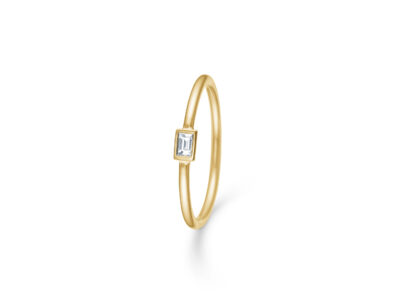DIAMOND BAGUETTE Ring I 14 Kt. Guld M. Diamant | Mads Z