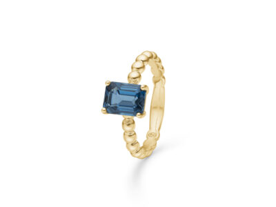 BERRY Ring I 14 Kt. Guld M. London Blue Topas | Mads Z