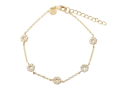 LUMI Flower Clear Bracelet | Aqua Dulce