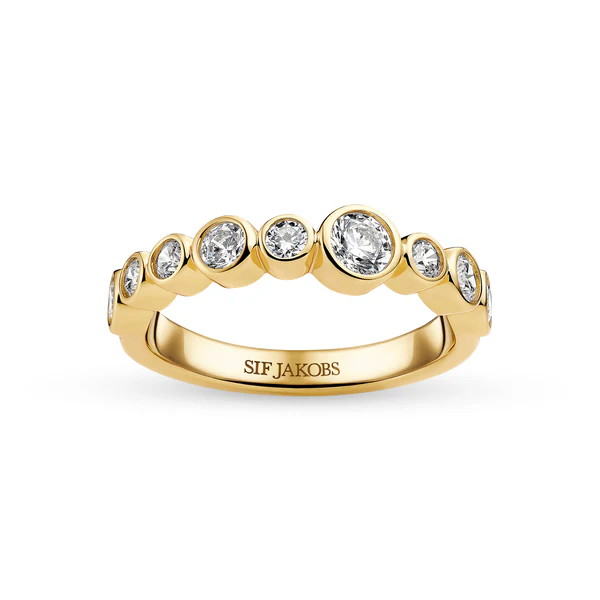 Sif Jakobs Ring Sardinien forgyldt ring med zirkonia.